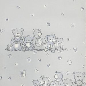 Nallet sininen, pimentävä rullaverho